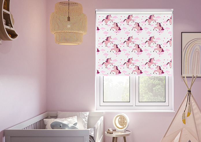 Unicorn Magic, Pink - Twist&Fit Roller Blind - Image 3